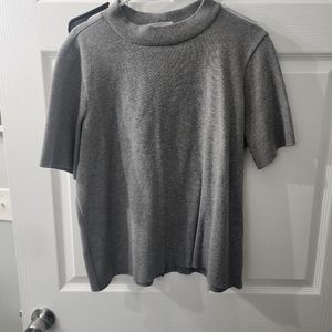 Zenana grey ribbed sweater